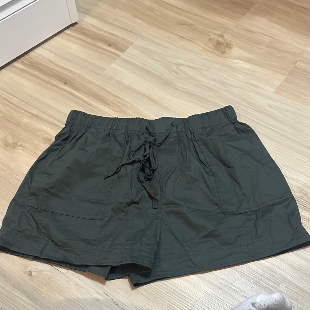 Women's Dark Green Shorts